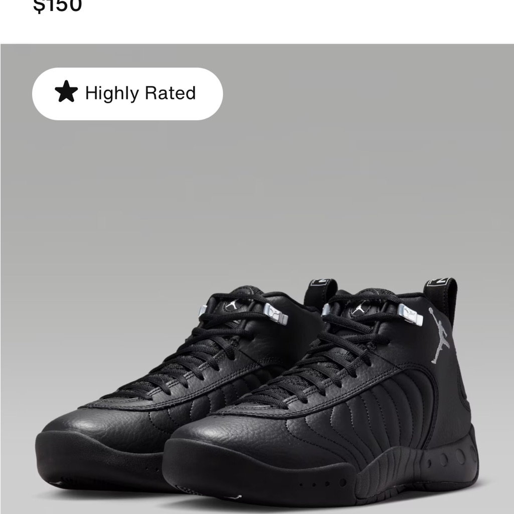 Jordan Black Sneakers For Men